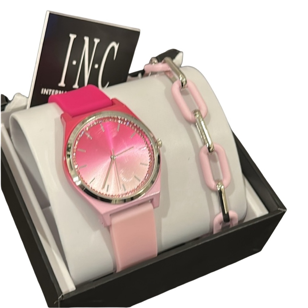 New Pink Ombré Women's Watch Set NWT